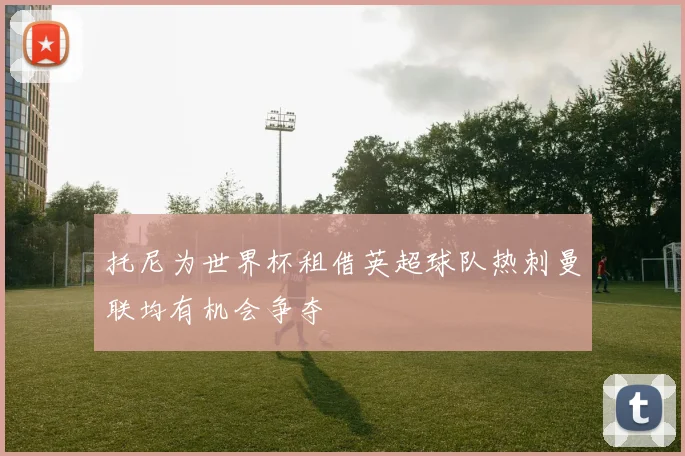 托尼为世界杯租借英超球队热刺曼联均有机会争夺